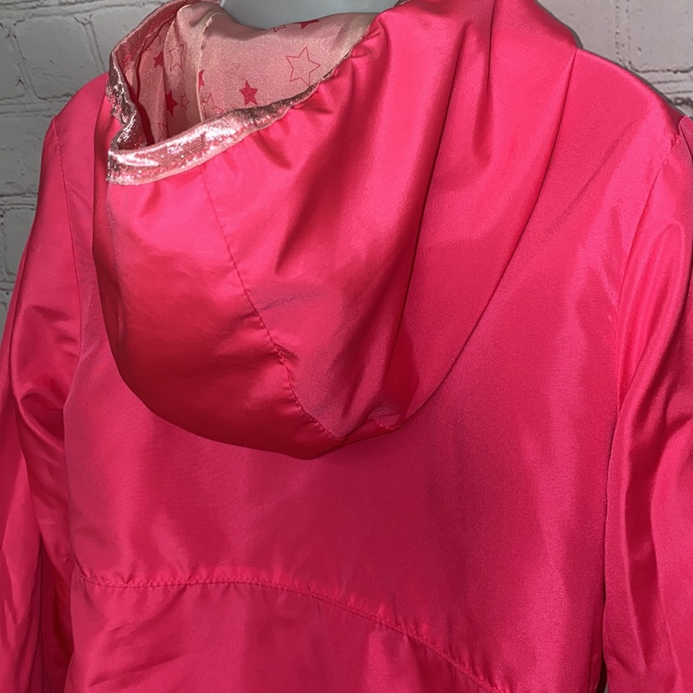 Hot Pink Joe Boxer Nylon Hooded Windbreaker - Picture 4 of 7